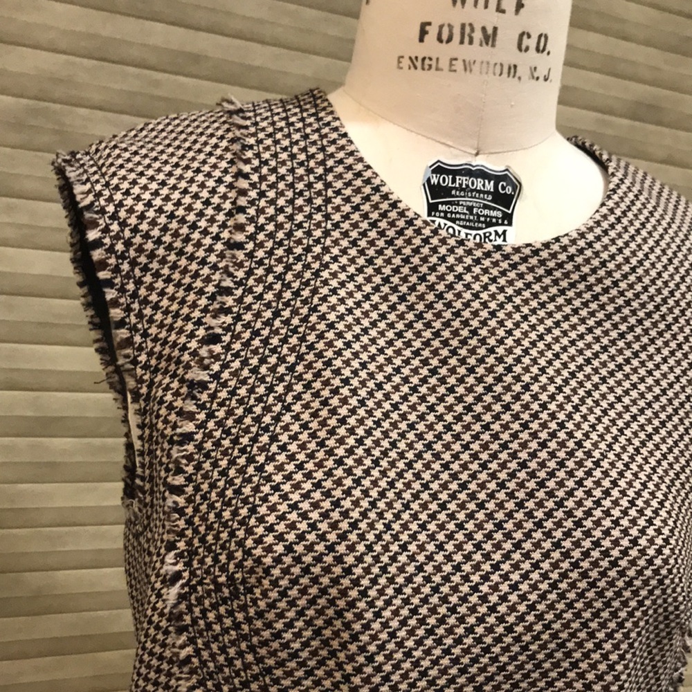 3.1 Philip lim wool short dress in beige/brown size 8.
